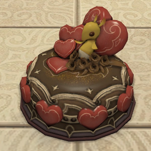 Valentione S Cake Ffxiv Videogamefood