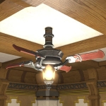 Storm Ceiling Fan & Lamp