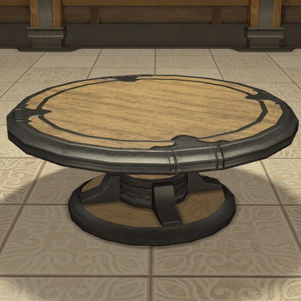 accumulate Disgrace reservoir Riviera Round Table FFXIV Housing - Table